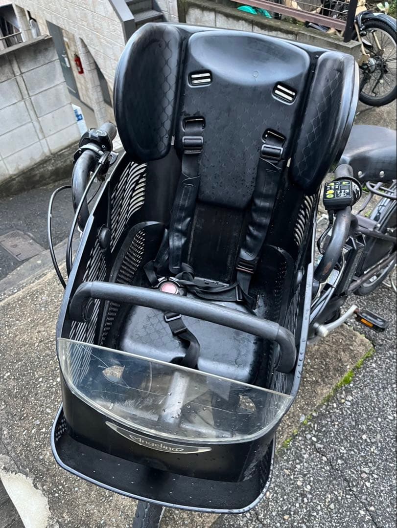 【引取限定】ブリジストン　電動自転車　アンジェリーノ　チャイルドシート付