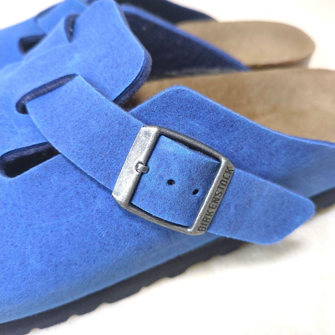 BIRKENSTOCK【美品】39 ボストン　ブルー　クロッグ　サンダル　サボ