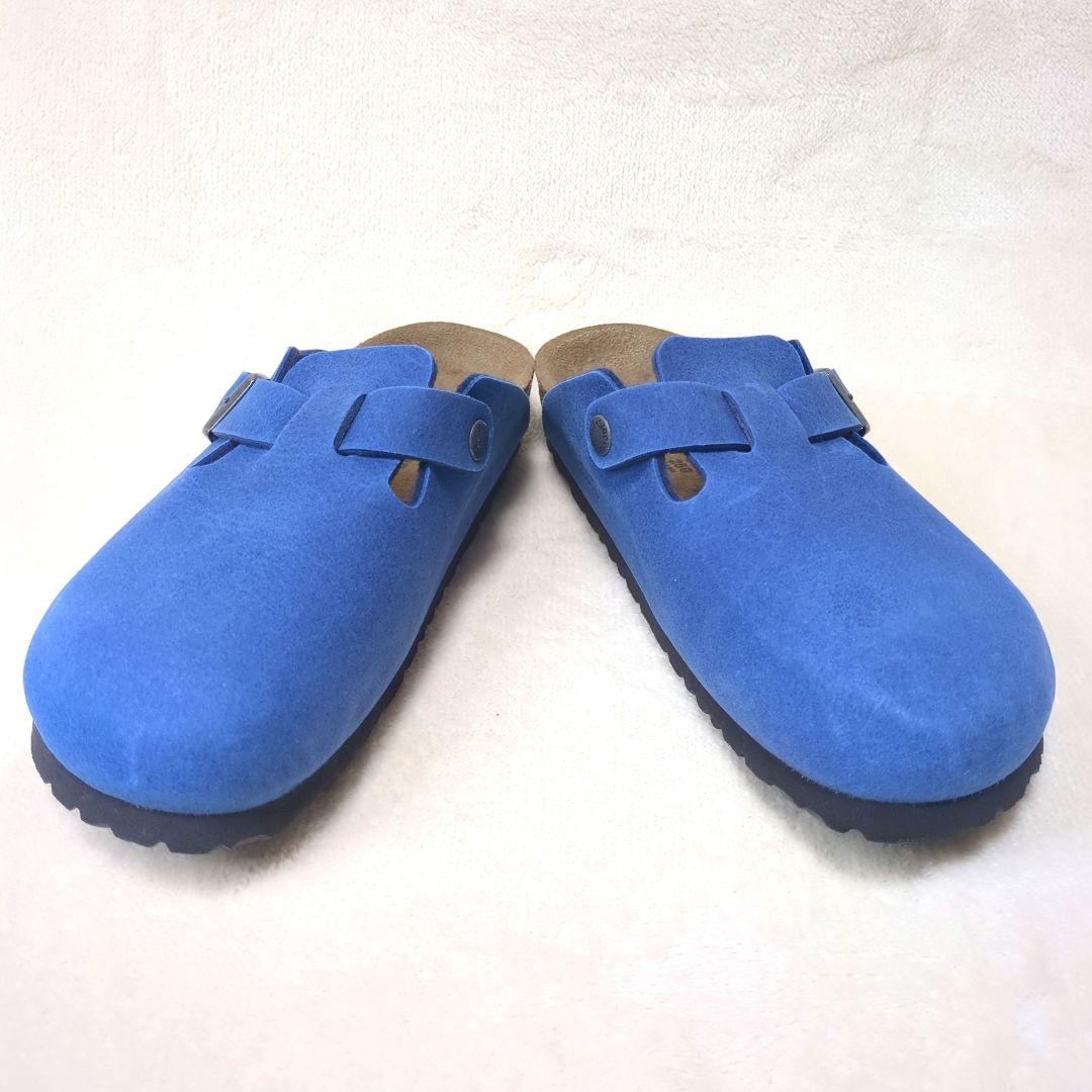 BIRKENSTOCK【美品】39 ボストン　ブルー　クロッグ　サンダル　サボ
