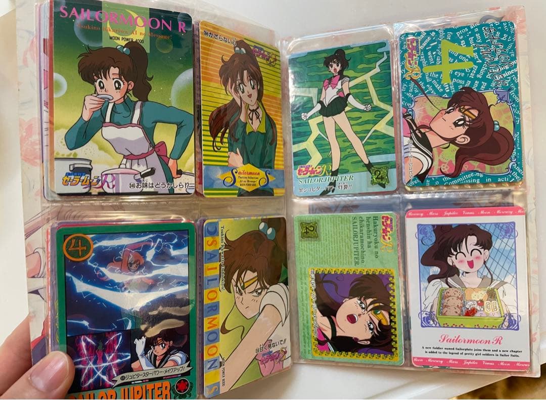 大値下げ！希少⭐️セーラームーンカードダス６３枚、ファイルケース
