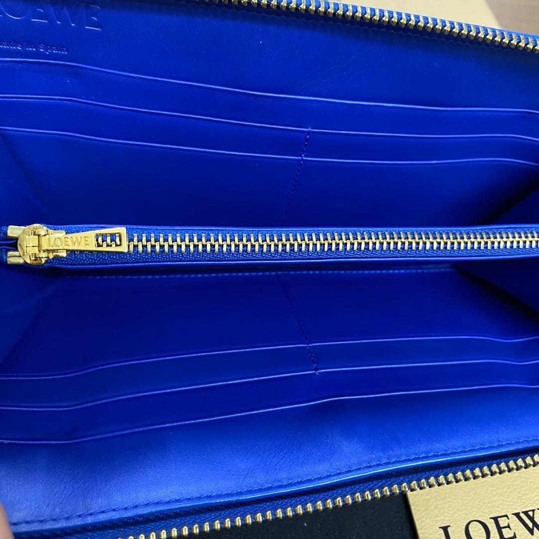 新品同様‼️ロエベ　LOEWE 財布　長財布　アナグラム　ラウンドファスナー