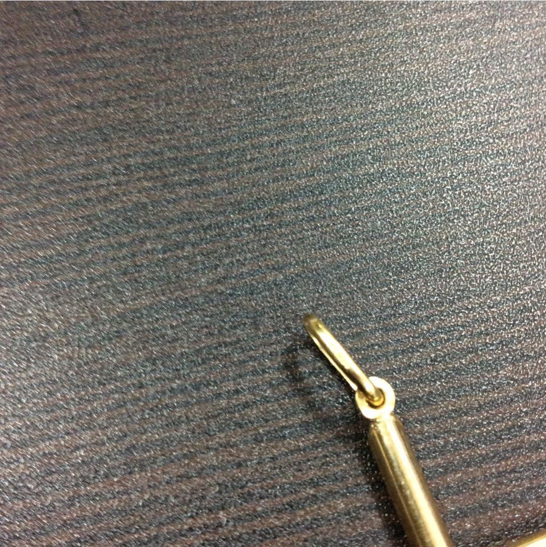 14K イエローゴールドペンダント 14金 クロスペンダント ゴールド