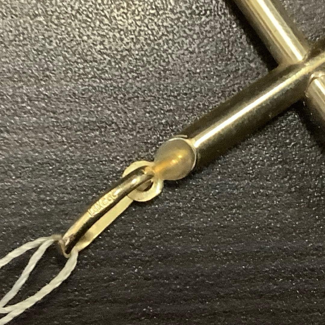 14K イエローゴールドペンダント 14金 クロスペンダント ゴールド