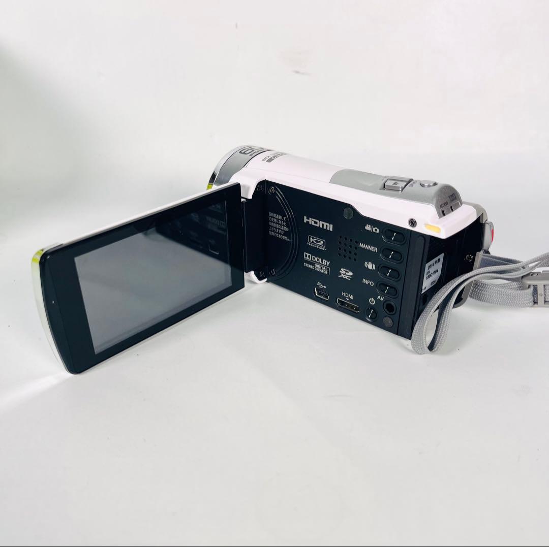 【新品同様】 JVC Everio GZ-HM133 ビデオカメラ ホワイト