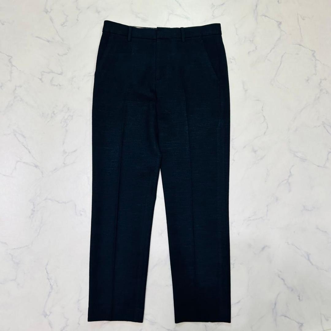 【美品】ユナイテッドアローズ シルク混 パンツスーツ ノーカラー セット S