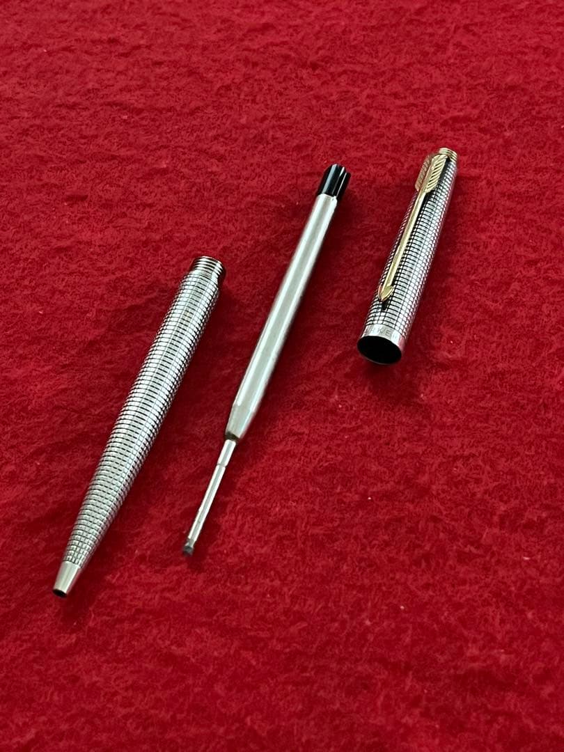 美品‼️パーカー75ボールペン シズレ スターリングシルバー ❗️リフィル新品‼️