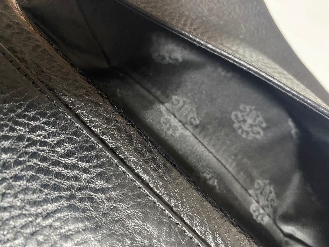 クロムハーツウェーブウォレット黒レザー