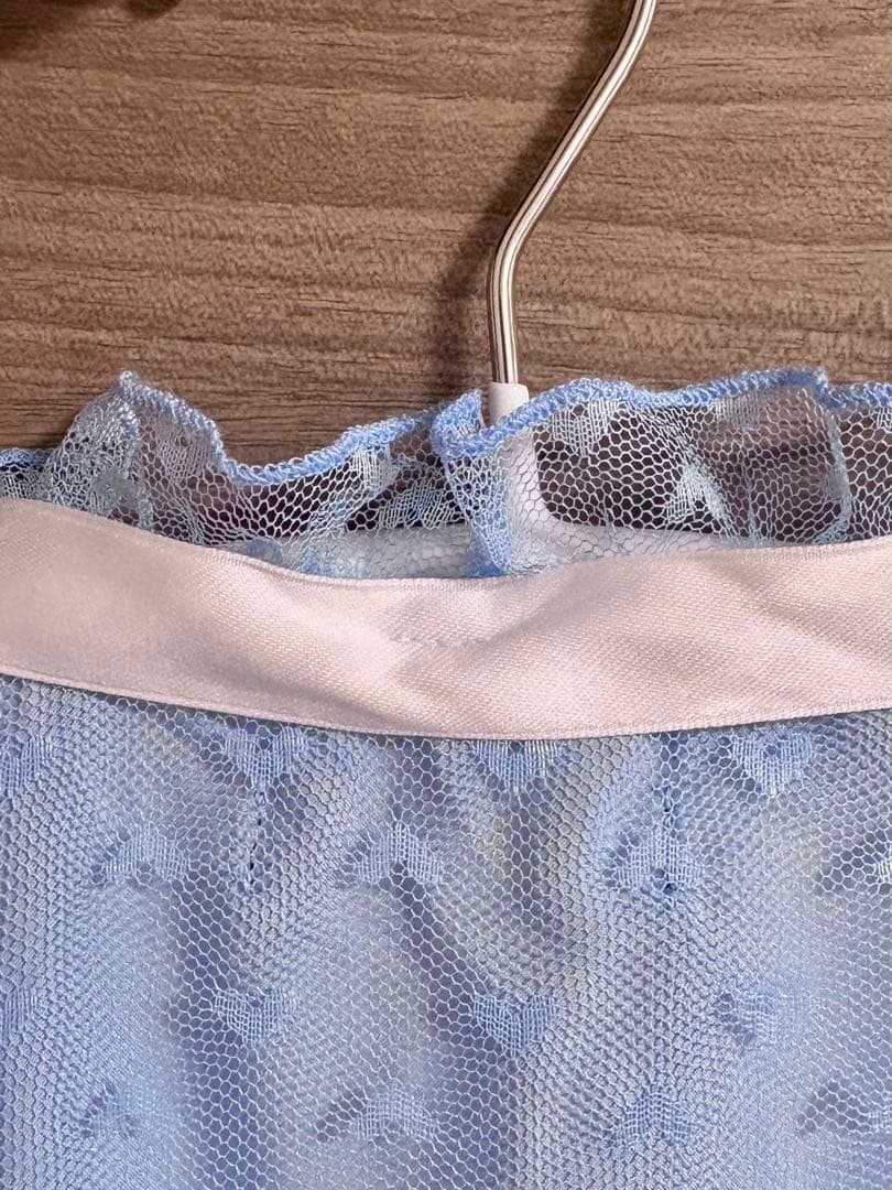 sister jane シスタージェーン 水色 ハート柄 ミニワンピース XS