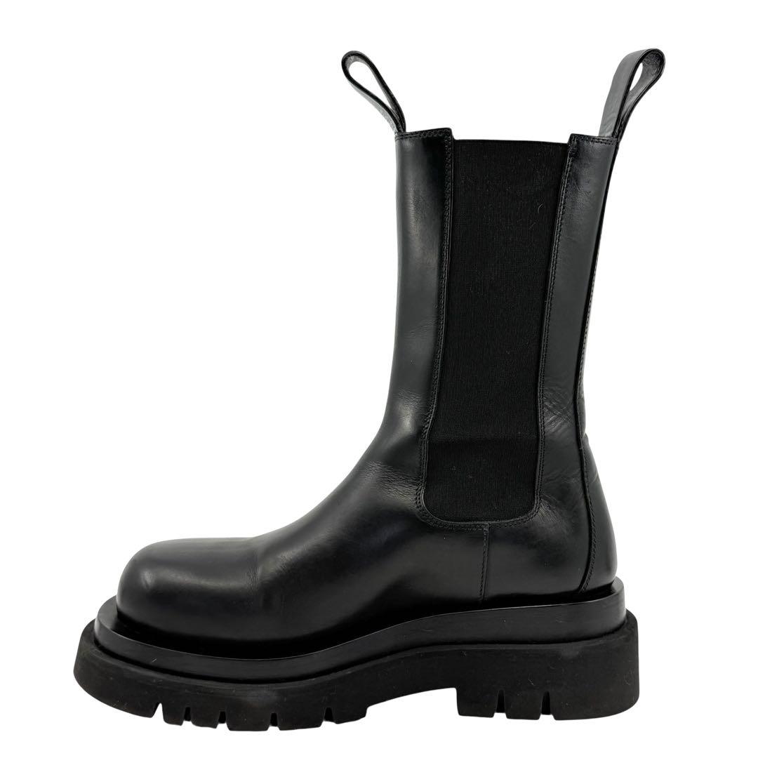 【極美品☆箱付き】ボッテガヴェネタ　サイドゴアブーツ　ラグ　レザー　ロング　革靴