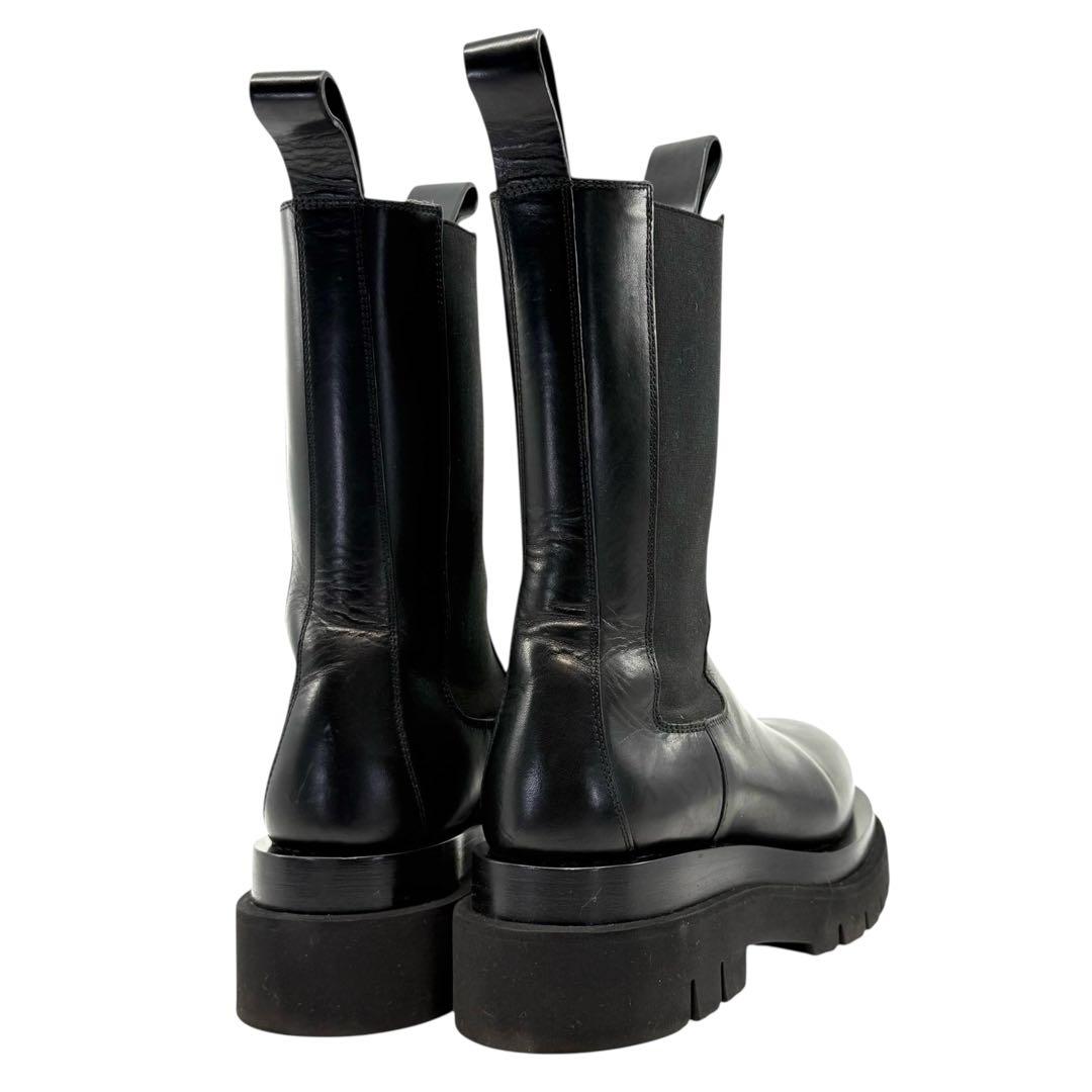 【極美品☆箱付き】ボッテガヴェネタ　サイドゴアブーツ　ラグ　レザー　ロング　革靴