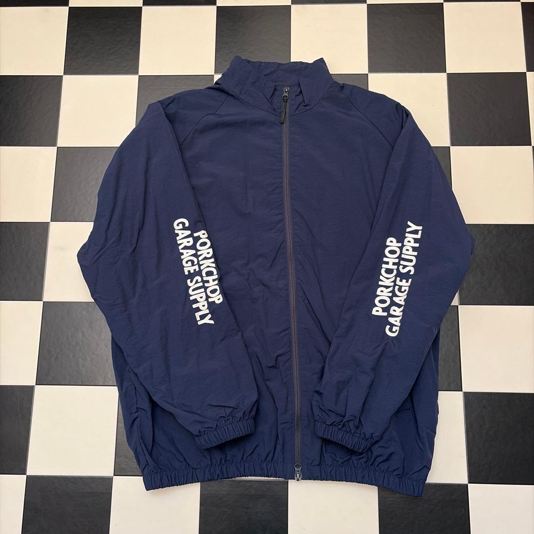 PORKCHOP ナイロン トラックジャケット ネイビー ポークチョップ