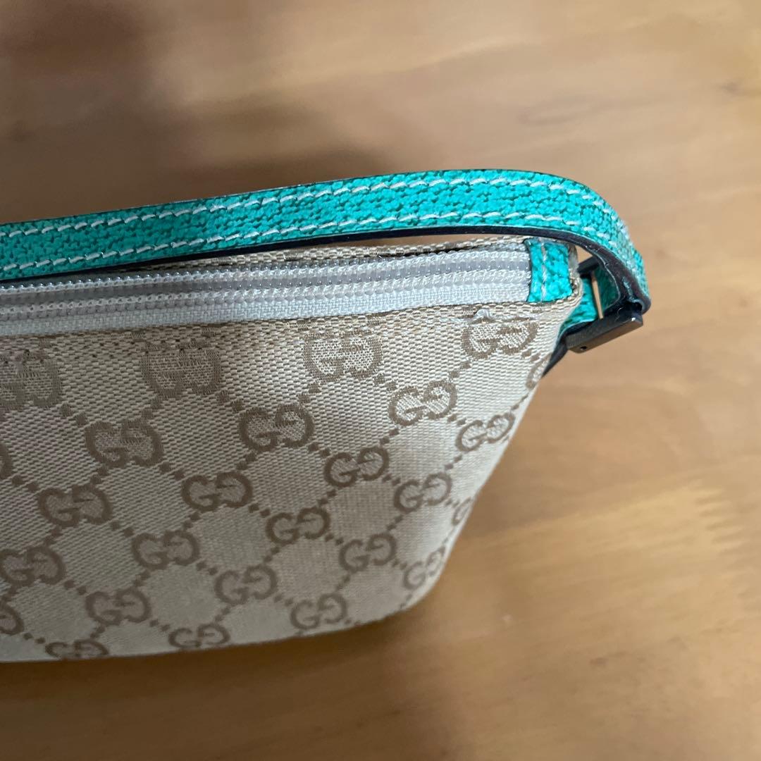 新品未使用GUCCI GGモノグラム ミニポーチバックベージュ