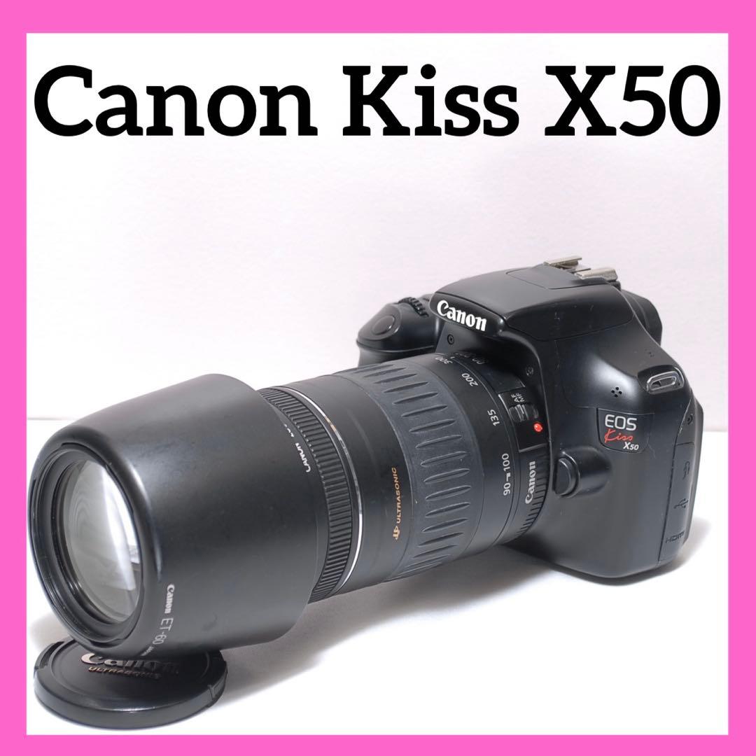 野球観戦におすすめ✨Canon Kiss X50✨超望遠レンズセット✨作例あり