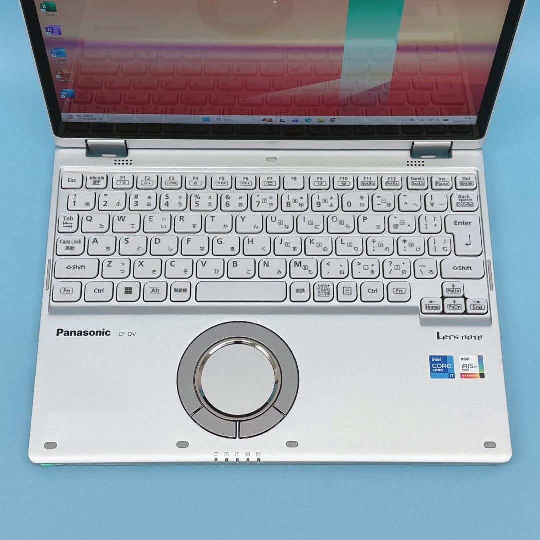 081準美品 i7 512GB レッツノートQV1 第11世代 office