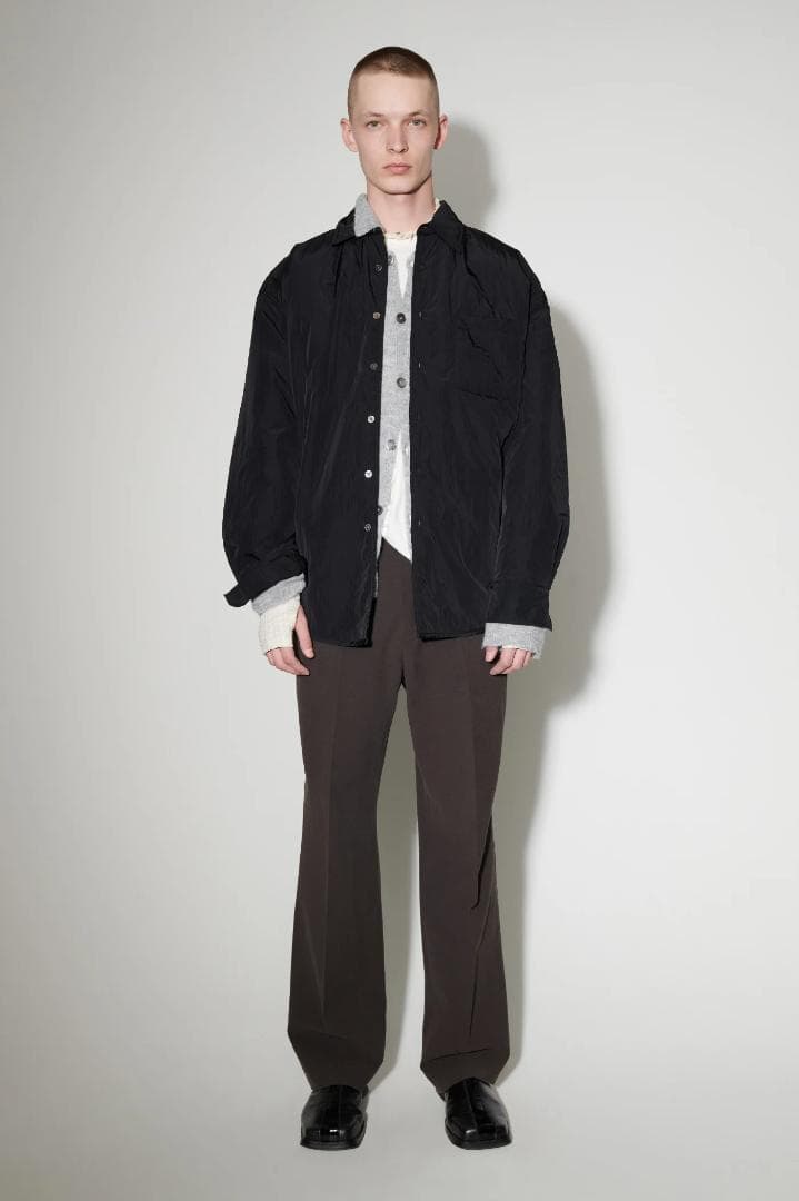 7万 アワーレガシー テックボロウド ジャケット パデッド ブラック 中綿シャツ