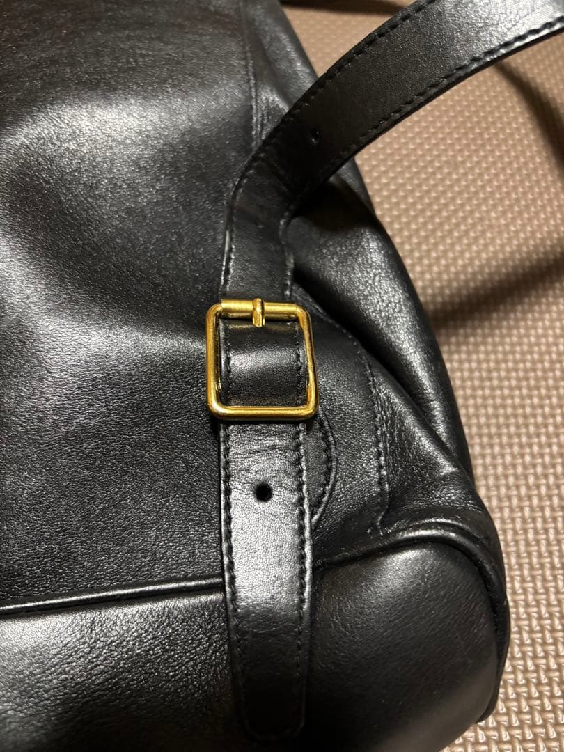 美品　GUCCI バンブー リュック バックパック　黒　レザー