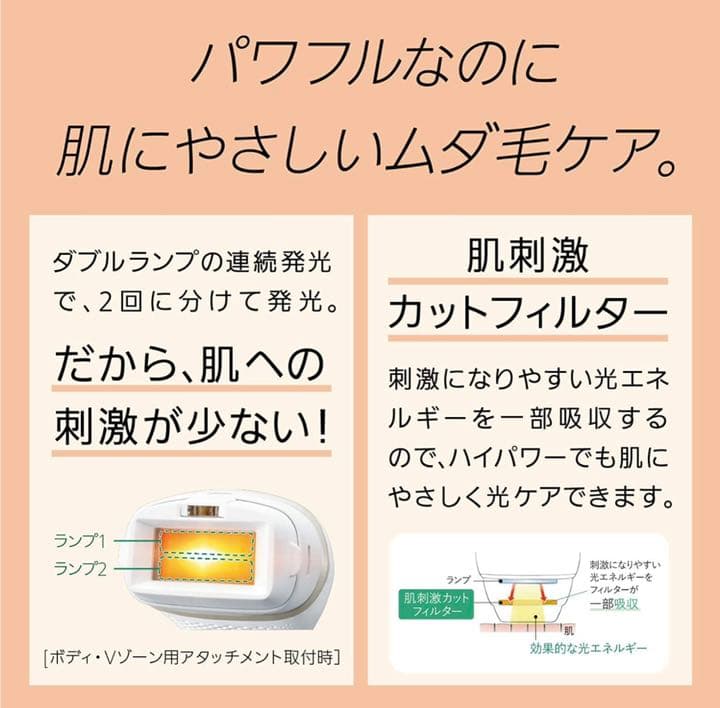 光美容器　光エステ(ボディ&フェイス用) 品番ES-WP87