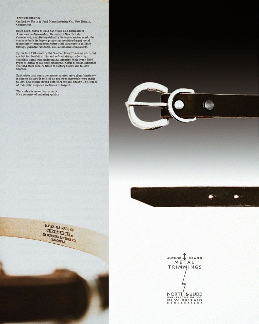 小物 LECHOPPE NORTH&JUDD VINTAGE BUCKLE BELT