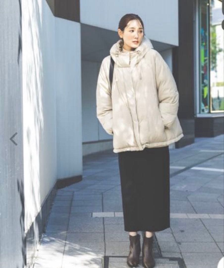 今季global work❤️美品　エアリュクス　軽いダウンコート　ダウン85%