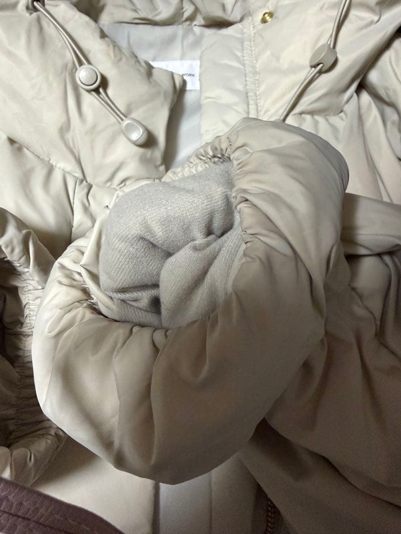 今季global work❤️美品　エアリュクス　軽いダウンコート　ダウン85%