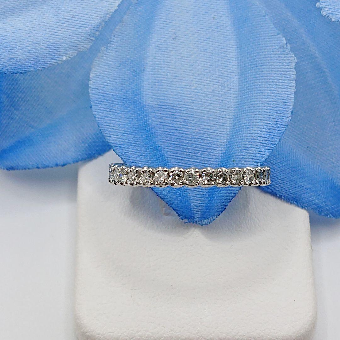 しぃ0.5カラット天然ダイヤモンドリング エタニティリング プラチナ900