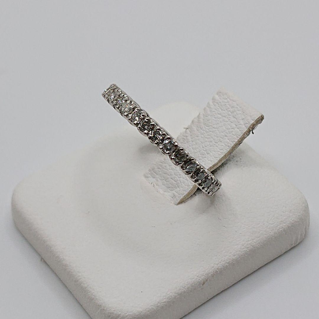 しぃ0.5カラット天然ダイヤモンドリング エタニティリング プラチナ900