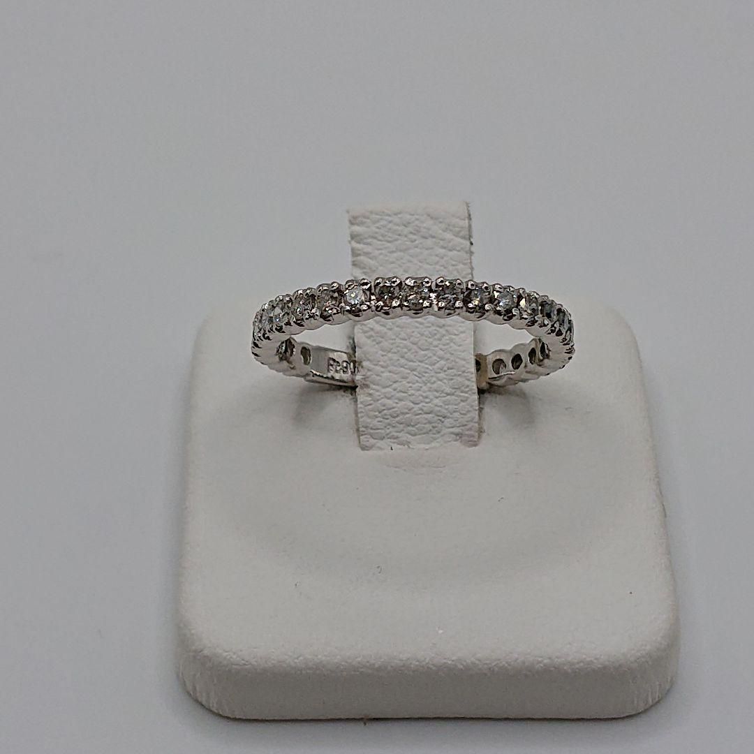 しぃ0.5カラット天然ダイヤモンドリング エタニティリング プラチナ900