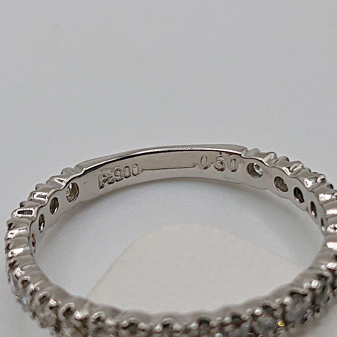 しぃ0.5カラット天然ダイヤモンドリング エタニティリング プラチナ900