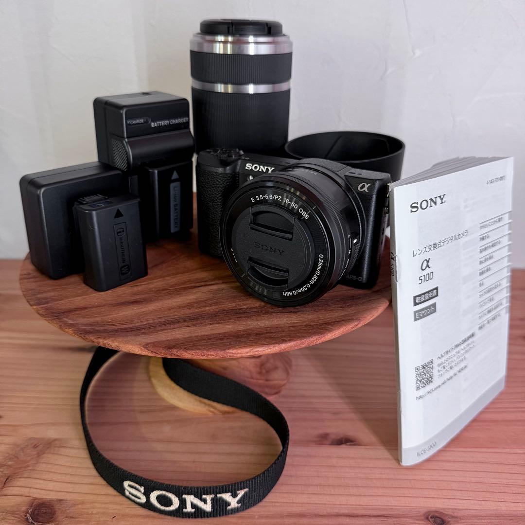 SONY α5100 ミラーレスカメラ 16-50mm / 55-210mm