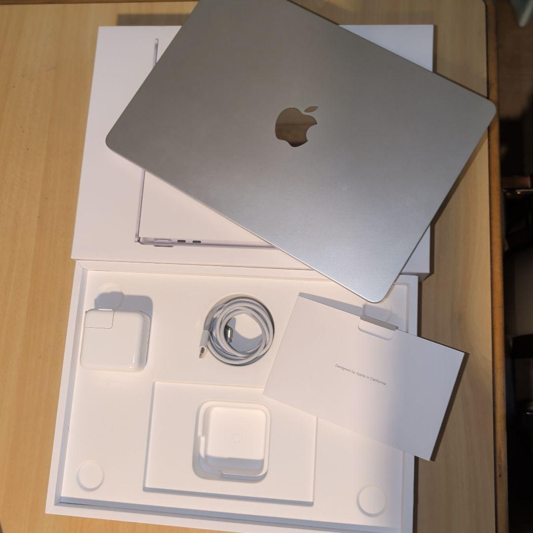 【充放電11回】MacBookAir M2シルバー バッテリー100% 極美品！