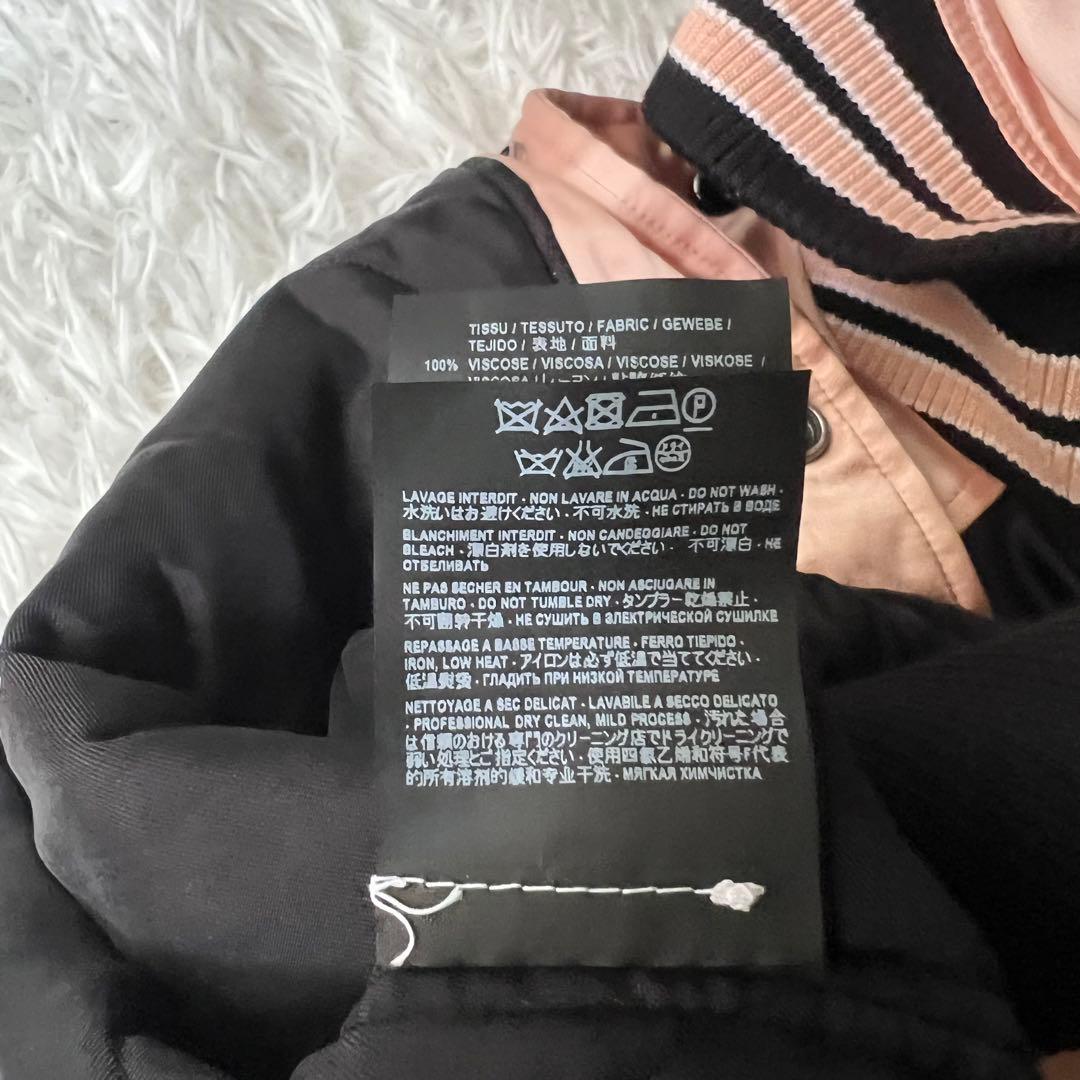 美品 サンローラン 近年 teddy ボンバージャケット ピンク スタジャン