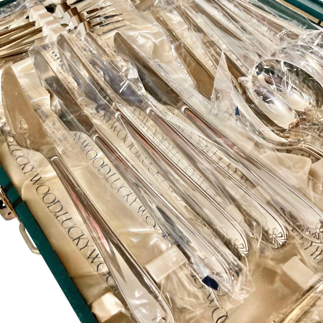 ラッキーウッド　18-10 マリエッタ　40本　カトラリー　フルセット