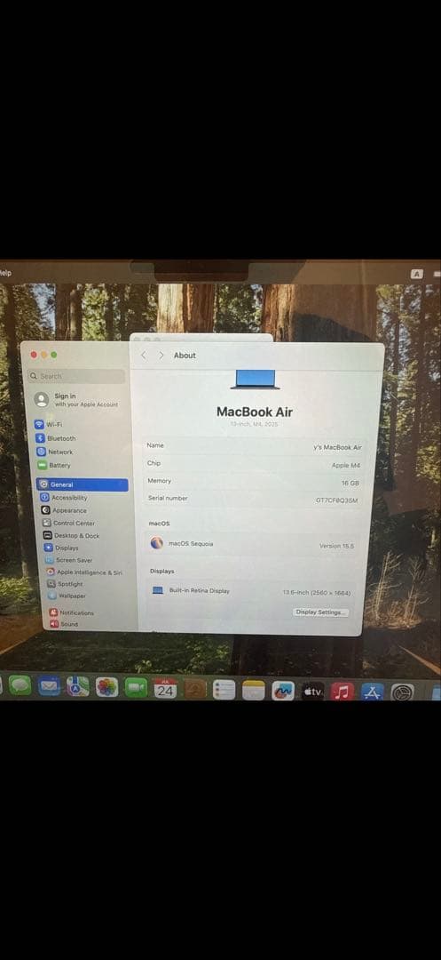 Apple MacBook Air M4 スペースグレー 1TB SSD