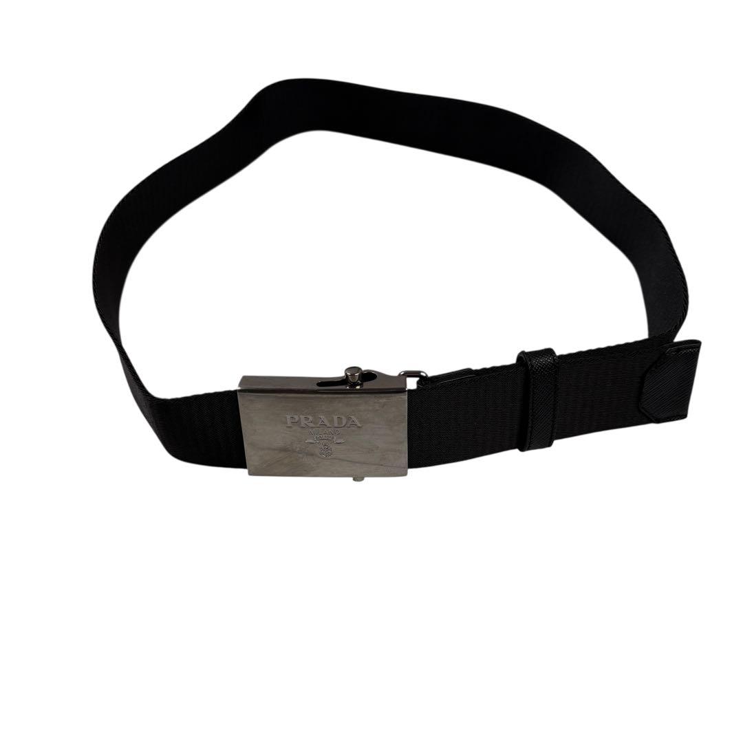 小物 PRADA ADJUSTABLE FIT BELT BLACK