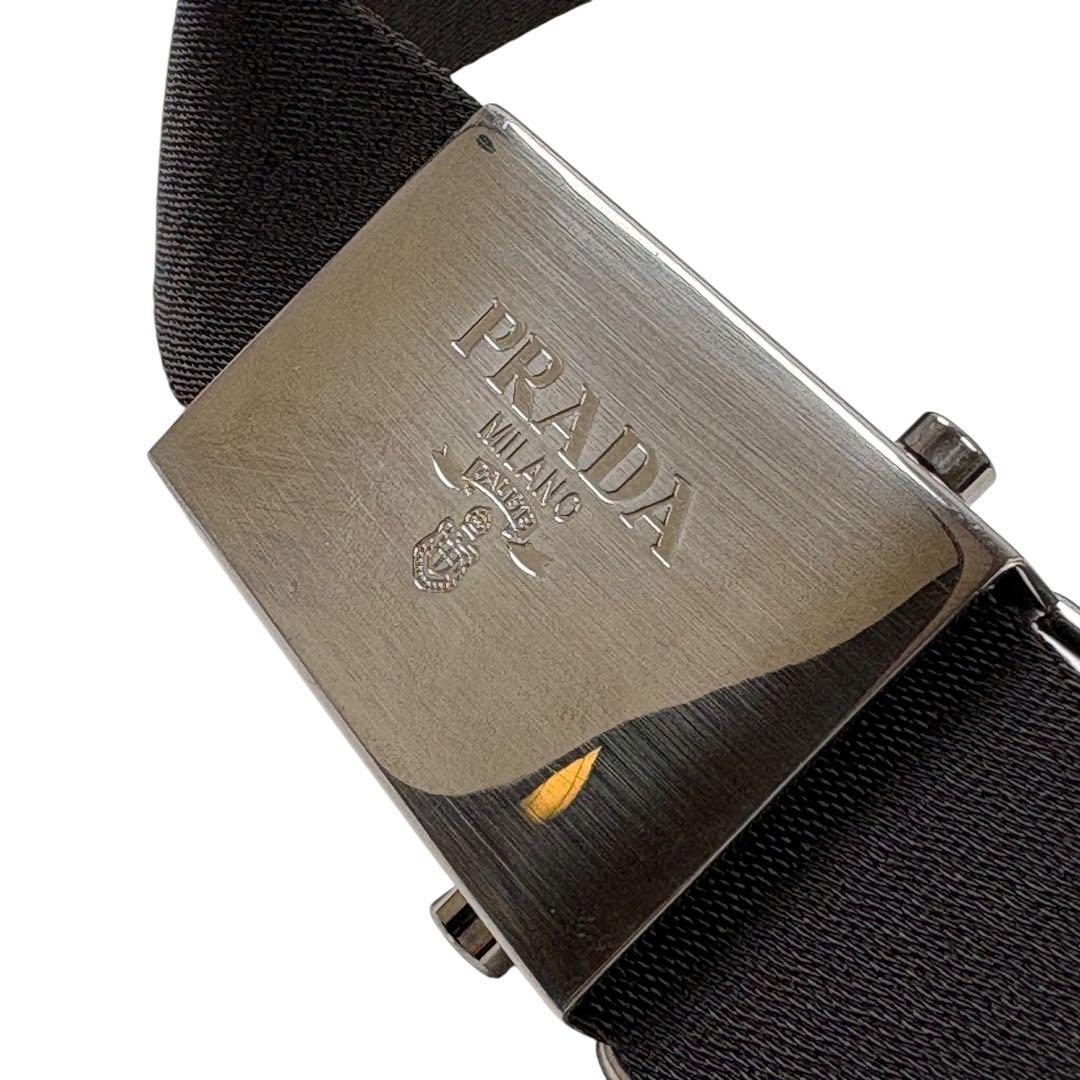 小物 PRADA ADJUSTABLE FIT BELT BLACK