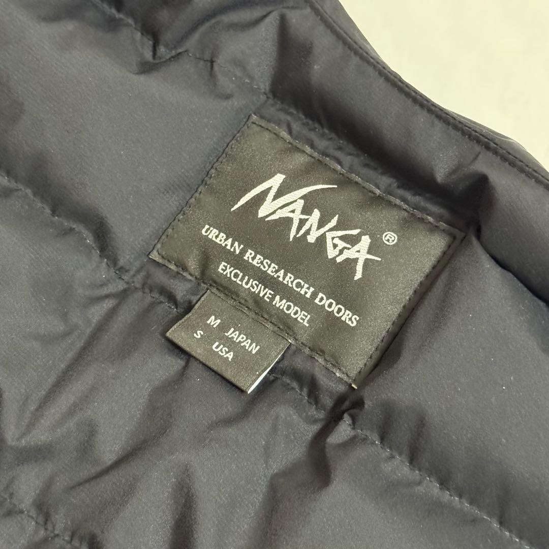 人気 ナンガ×アーバンリサーチ インナーダウンジャケット ブラック