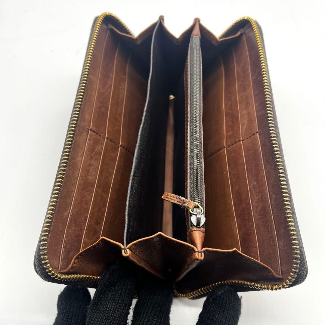 サ*タ様 美品✨グッチ 長財布 ラウンドファスナー ウーブンウェブ 編み込み レ