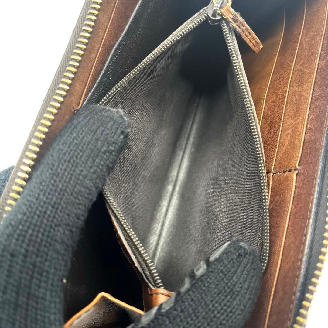 サ*タ様 美品✨グッチ 長財布 ラウンドファスナー ウーブンウェブ 編み込み レ