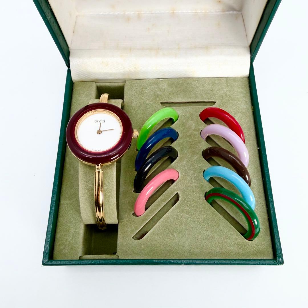 GUCCI グッチ チェンジベゼル 腕時計 箱付き
