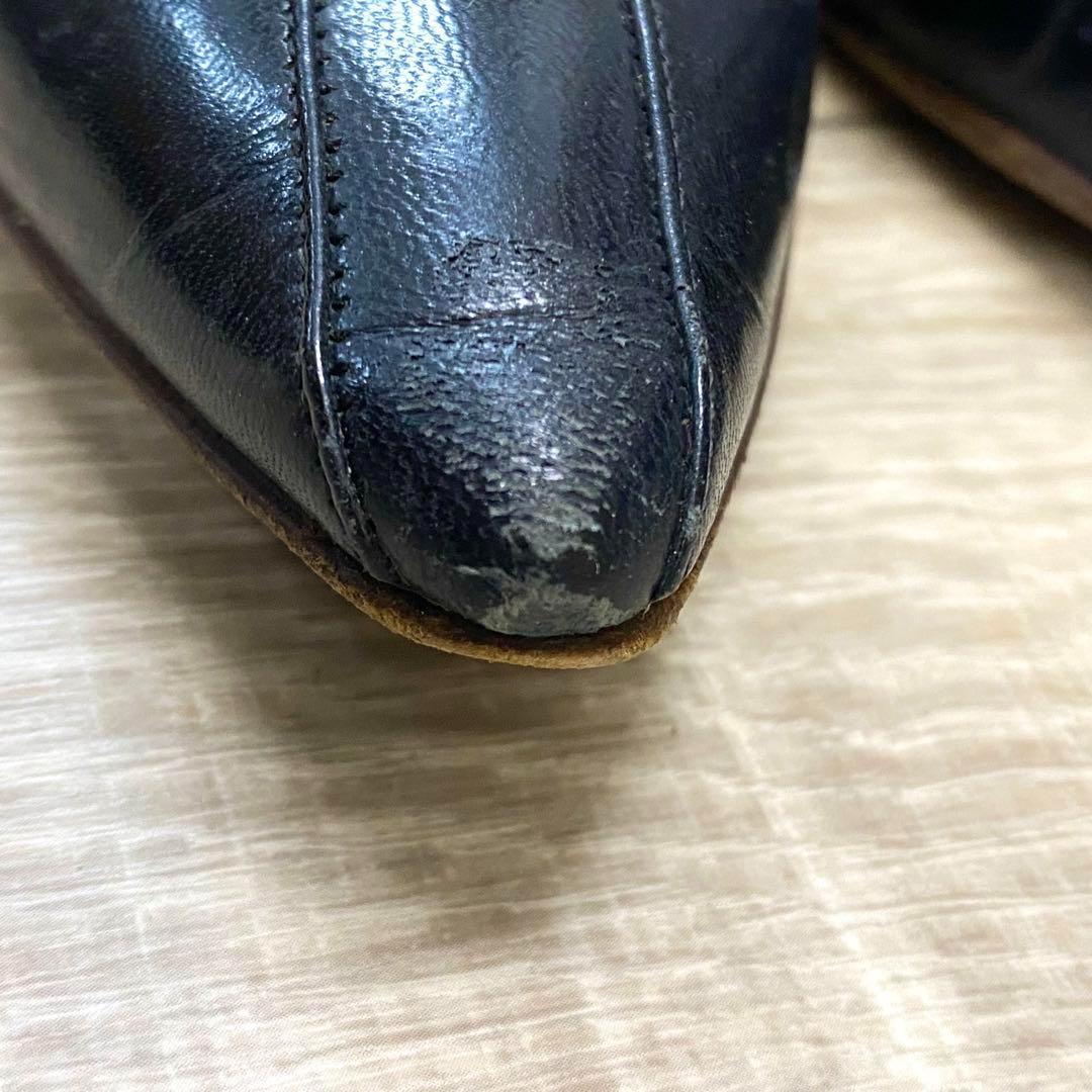 12-9 MANOLO BLAHNIK　マノロブラニク ロー パンプス 37