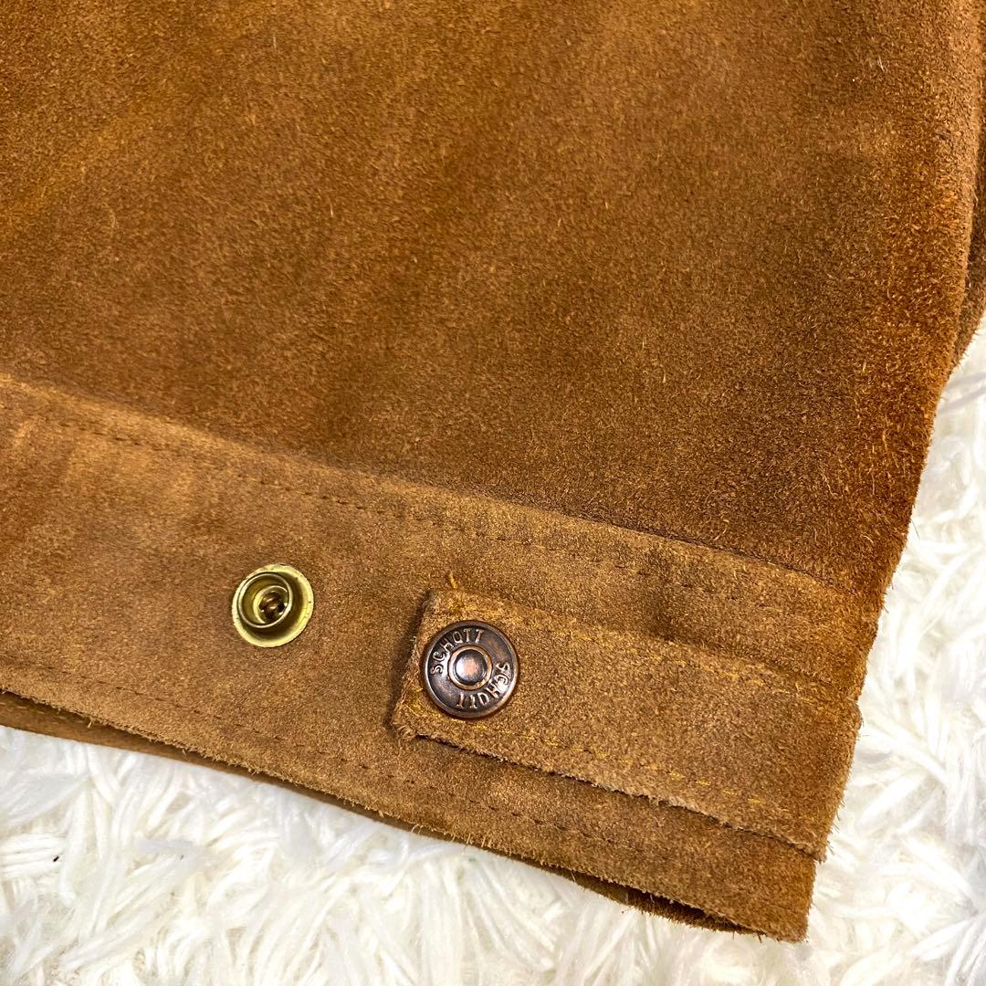 希少✨schott ショット　スエード　トラッカージャケット　USA製