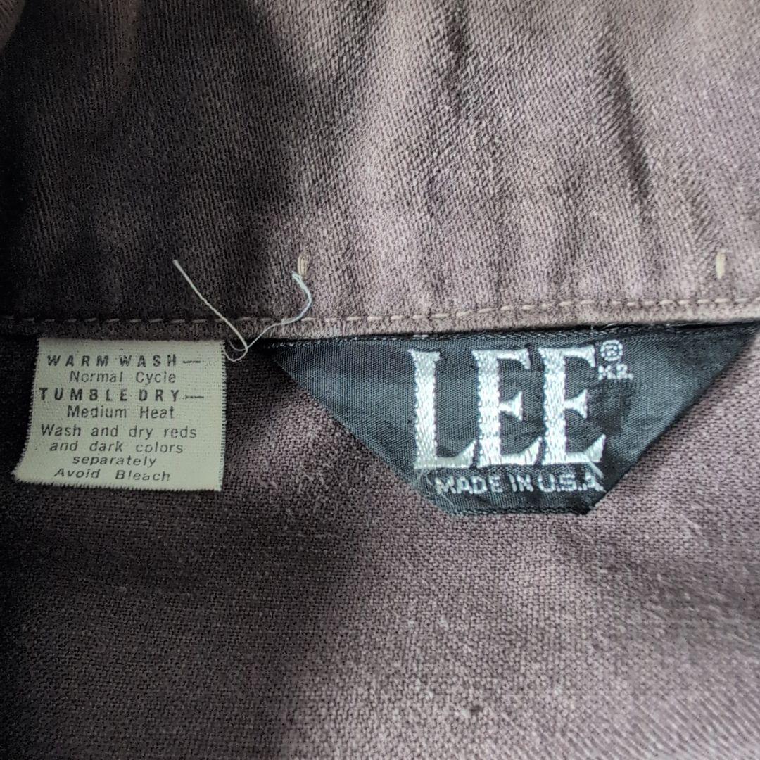 70s LEE USA製 ダークブラウン Gジャン 短丈