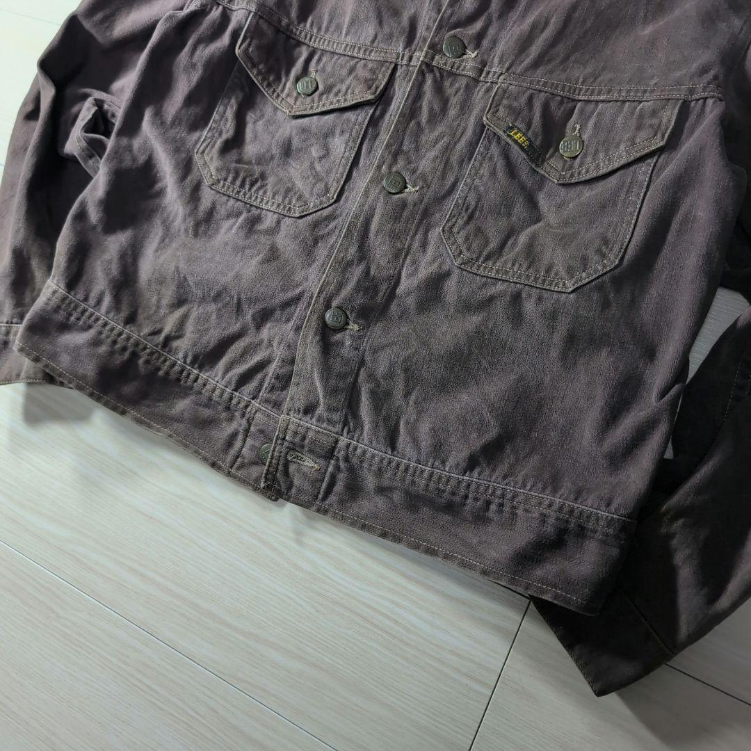 70s LEE USA製 ダークブラウン Gジャン 短丈