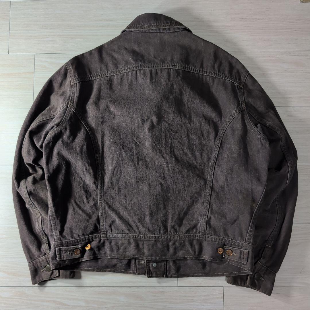 70s LEE USA製 ダークブラウン Gジャン 短丈