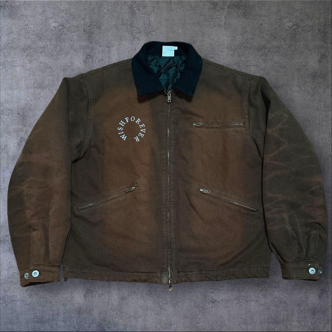 ウィッシュフォーエバー　y2k ショートダックジャケット　ビンテージ加工