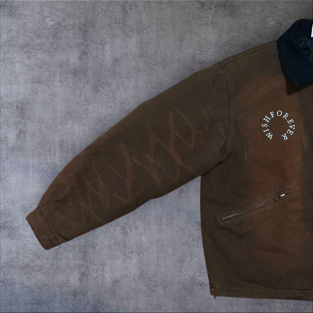 ウィッシュフォーエバー　y2k ショートダックジャケット　ビンテージ加工