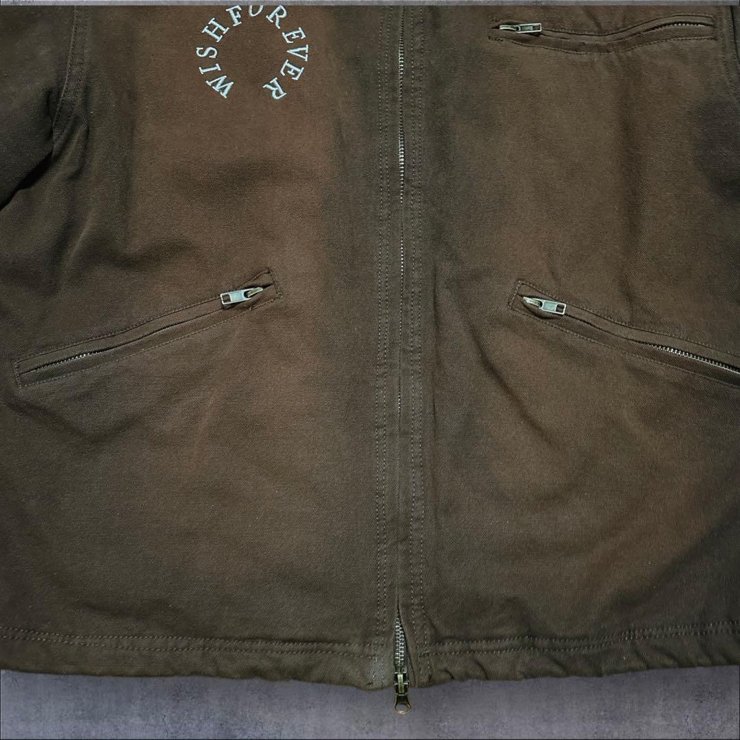 ウィッシュフォーエバー　y2k ショートダックジャケット　ビンテージ加工