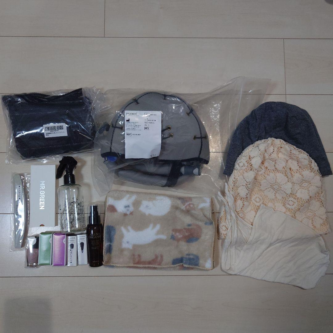 値下げ【PAXMAN 頭皮冷却】抗がん剤セット Mサイズ　8回使用