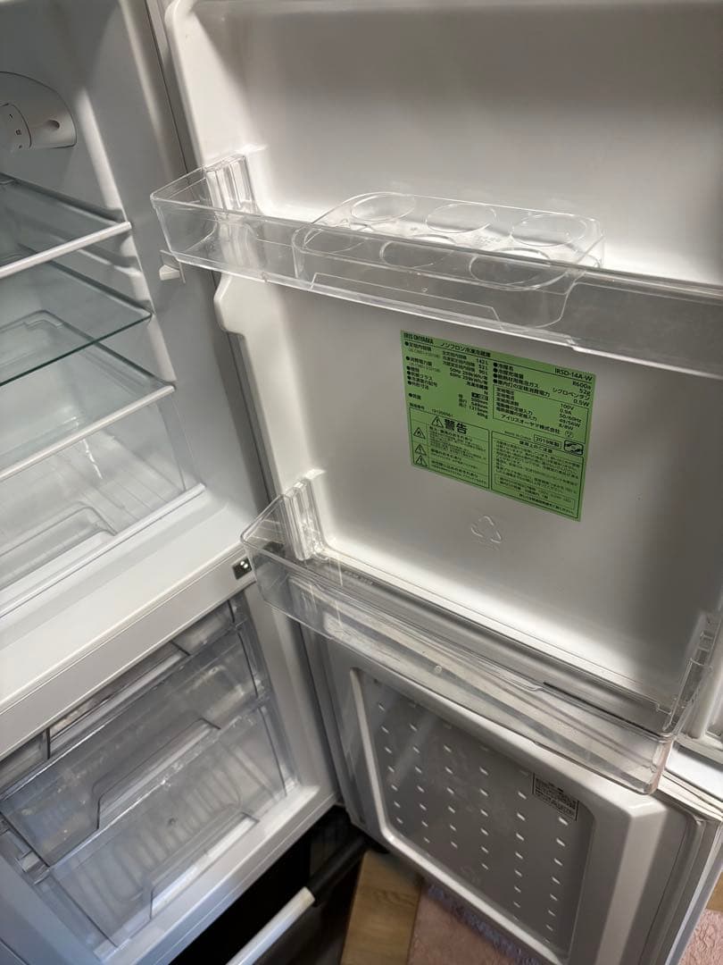 アイリスオーヤマ ノンフロン冷凍冷蔵庫 IRSD-14A-W 142L