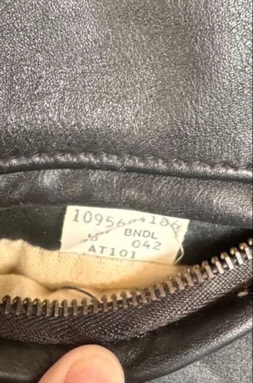 Schottショット　シングルライダーストラッカー革38黒ライナー付AT101